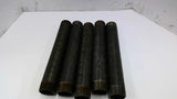 Steel 1 1/2" Pipe Nipple 12" L Lot Of 5