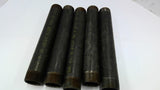 Steel 1 1/2" Pipe Nipple 12" L Lot Of 5