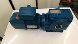 Sew-Eurodrive SA67DRN80MK4/BE1HF Gear Brake Motor 3/4Hp 65.63:1 Ratio