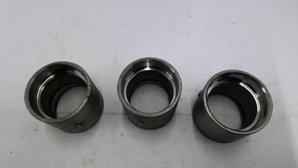Stainless Steel 1 1/2" Weld Coupling Lot Of 3