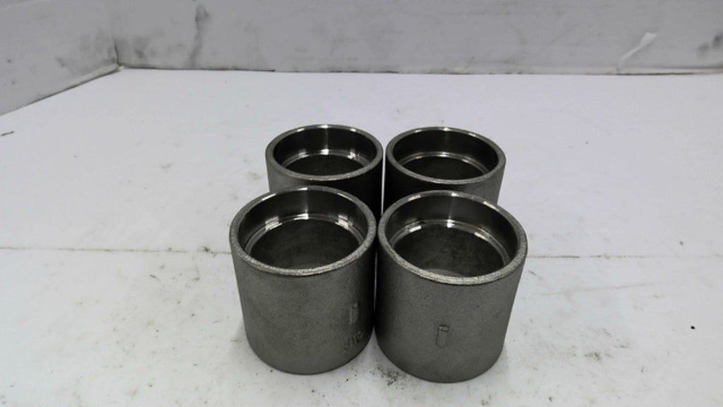 1 1/2" 316 Stainless Steel Pipe Coupling Lot of 4