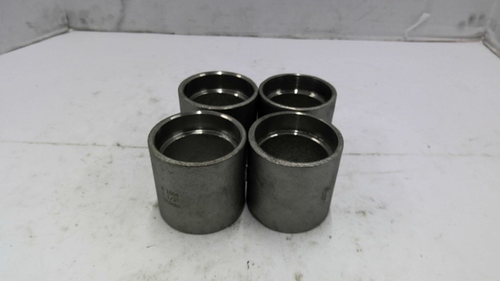 1 1/2" Stainless Steel Pipe Coupling Lot of 4