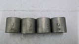 1 1/2" Stainless Steel Pipe Coupling Lot of 4
