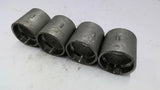 1 1/2" Stainless Steel Pipe Coupling Lot of 4