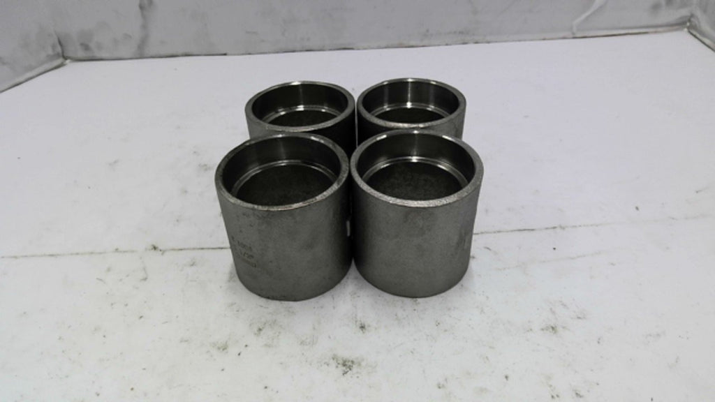 1 1/2" Stainless Steel Pipe Coupling Lot of 4