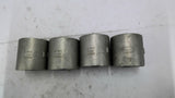 1 1/2" Stainless Steel Pipe Coupling Lot of 4
