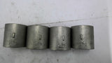 1 1/2" Stainless Steel Pipe Coupling Lot of 4