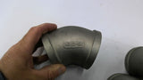 Merit Brass 0615203 2" SW 150 PS 45 Elbow Set Of 3
