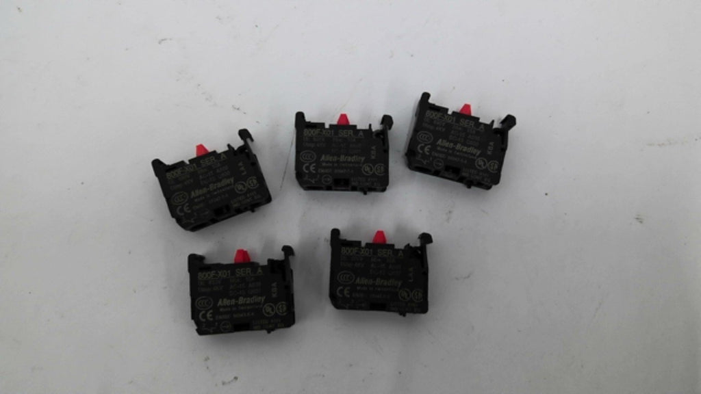 Allen Bradley 800F-X01 Contact Block 690V 10AMP Lot Of 5