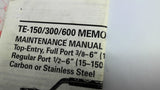 Velan TE600 1/2" Ball Valve Seal Kit