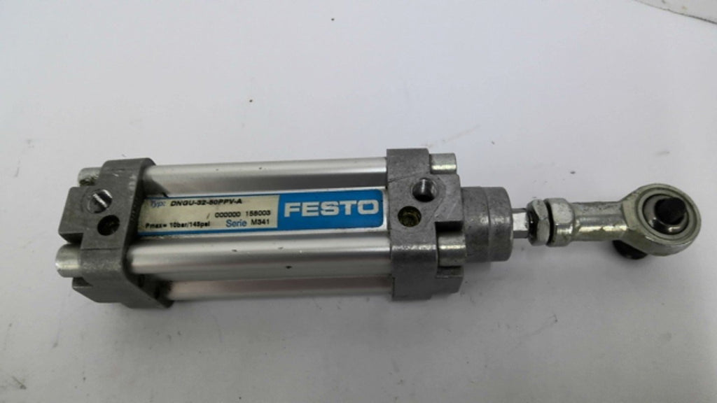 Festo DNGU-32-50PPV-A Pneumatic Cylinder With Swivel Socket Attachment 145 PSI
