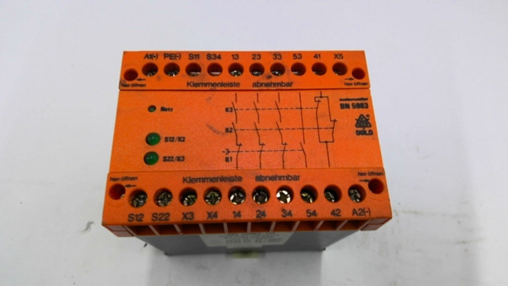 Dold BN598353 Safemaster Emergency Stop Safety Relay Module