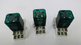 Midtex Ameco 157-23T2L0 Relay With Socket Base 120V 50/60HZ 10A 1/3HP Lot Of 3