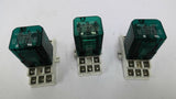 Midtex Ameco 157-23T2L0 Relay With Socket Base 120V 50/60HZ 10A 1/3HP Lot Of 3
