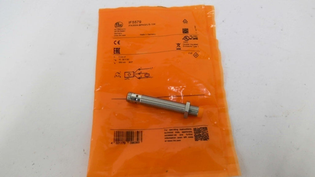 IFM Electronic IF5579 IFA3004-BPKG/US-104 Inductive Sensor 10-30VDC 200mA