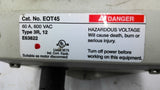 ABB E0T45 Enclosed Rotary Disconnect Safety Switch 60A 600 Vac 3R 12
