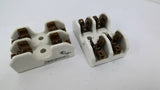 Bussman 429P Porcelain Fuse Holder Double Unit 60AMP 250V Lot Of 2