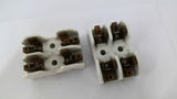 Bussman 429P Porcelain Fuse Holder Double Unit 60AMP 250V Lot Of 2