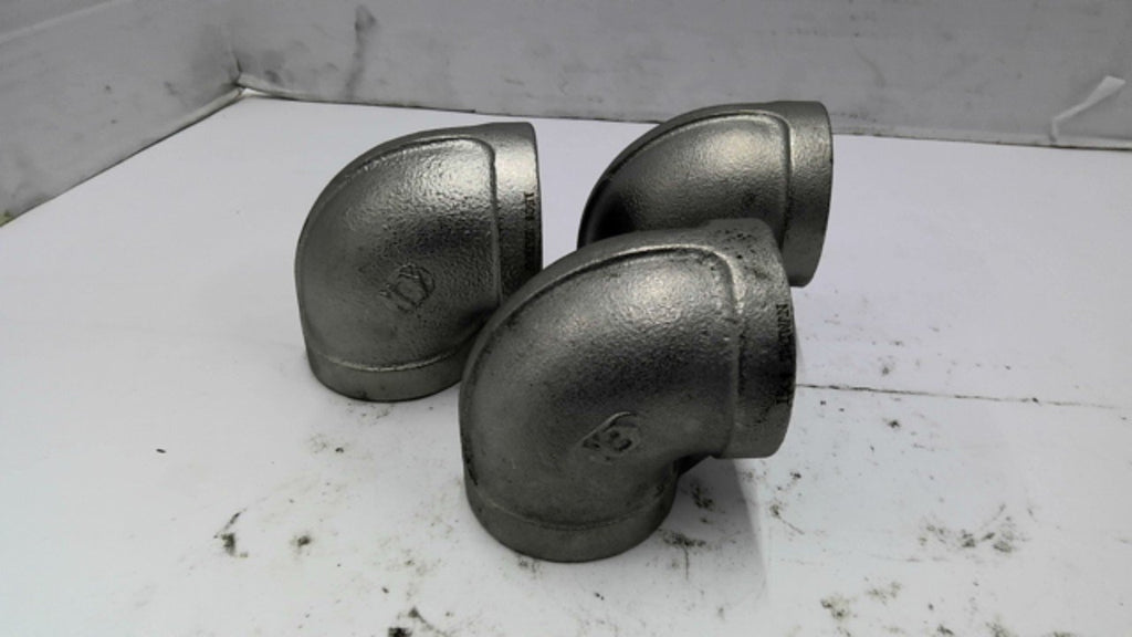 90-Degree Threaded Pipe Elbow Set of 3