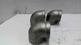 90-Degree Threaded Pipe Elbow Lot of 3