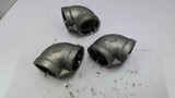 90-Degree Threaded Pipe Elbow Lot of 3