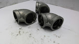 90-Degree Threaded Pipe Elbow Lot of 3