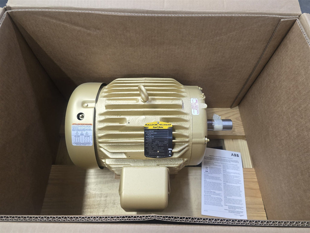 Baldor EM3769T 7.5 HP AC Motor 230/460 Volts 3600 RPM 2P 213T Frame TEFC