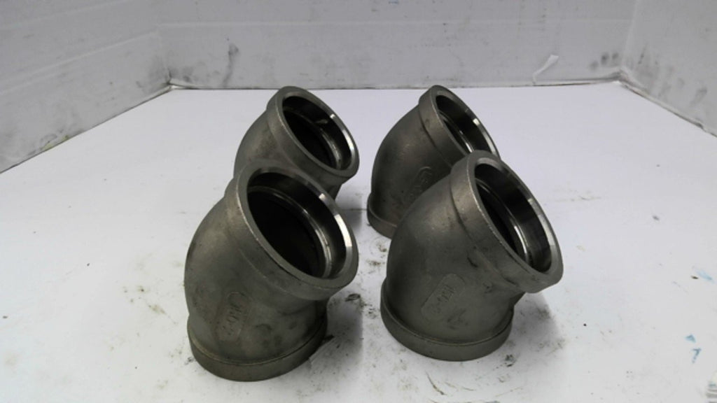 MB-CF8M 45-Degree Elbow Pipe Fitting Set of 4
