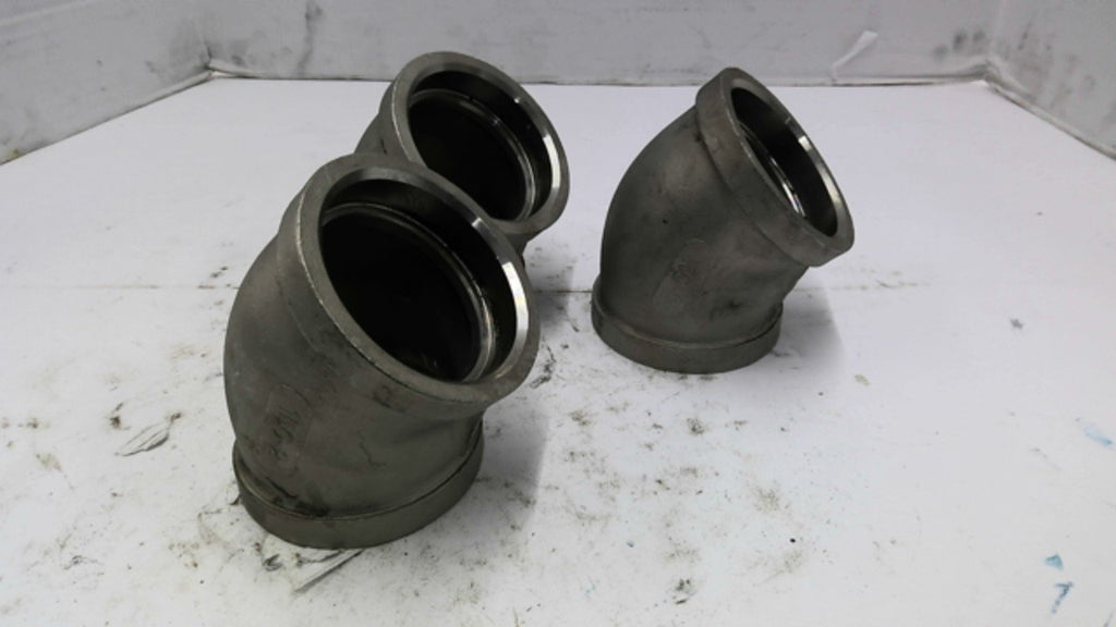 MB-CF8M 45-Degree Elbow Pipe Fitting Set of 3