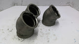 MB-CF8M 45-Degree Elbow Pipe Fitting Set of 3