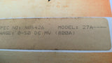Simpson Model 27A Panel Meter 0-50DCMV