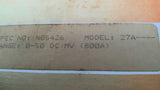 Simpson Model 27A Panel Meter 0-50DCMV