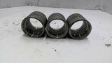 1 1/2 Stainless Steel Pipe Coupling Lot of 3