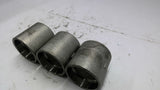 1 1/2 Stainless Steel Pipe Coupling Lot of 3