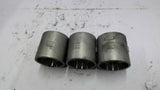1 1/2 Stainless Steel Pipe Coupling Lot of 3