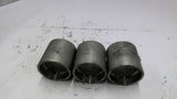 1 1/2 Stainless Steel Pipe Coupling Lot of 3