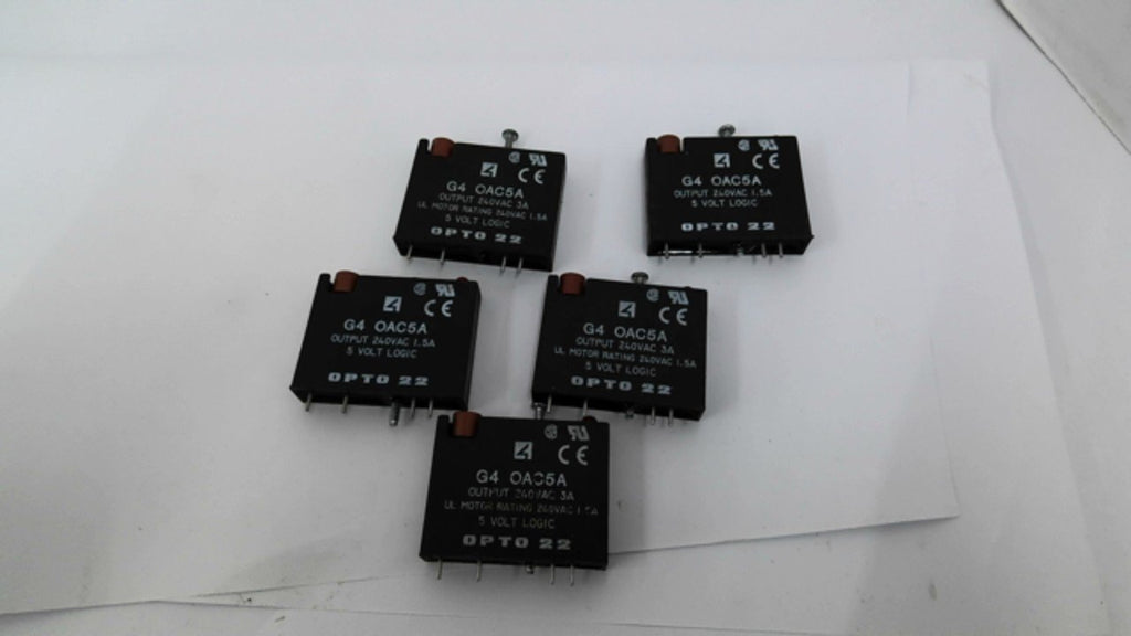 Opto 22 G4 OAC5A AC Output Module 240VAC 5 volt Logic Lot Of 5