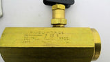 Deltrol Fluid Products F-25-B Brass Flow Control Valve 3/8" NPT