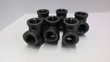 TEE Black Malleable Iron Pipe Fitting 1" Lot of 6