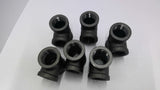TEE Black Malleable Iron Pipe Fitting 1" Lot of 6