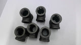TEE Black Malleable Iron Pipe Fitting 1" Lot of 6