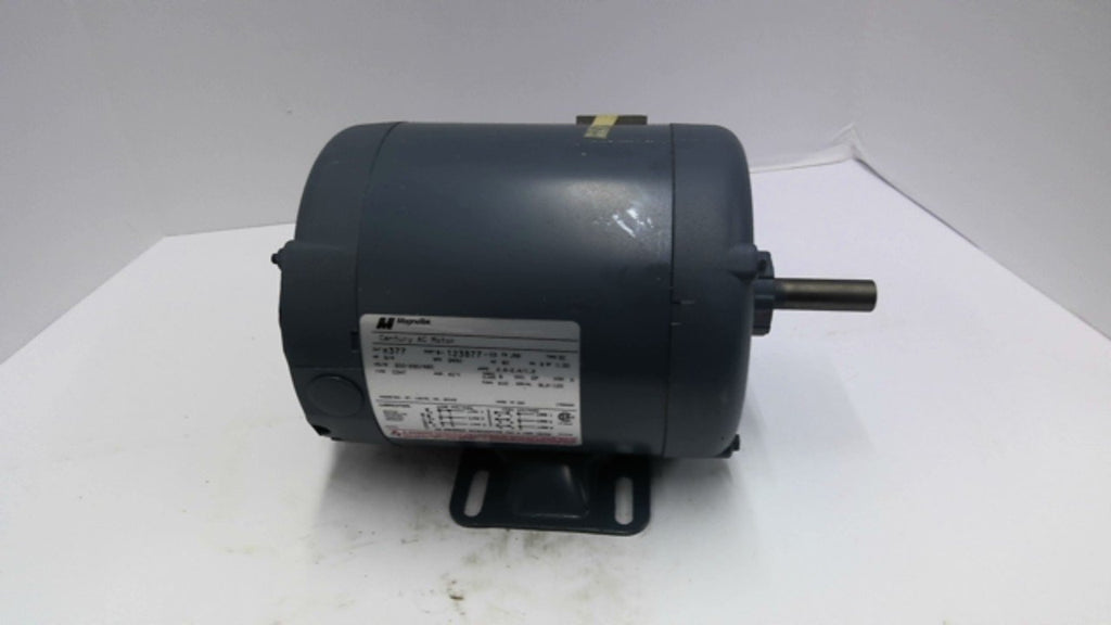 Magnetek A-1238877-00 3/4HP AC Motor 3600RPM3PH J56Frame 200-230/460v Open Enc
