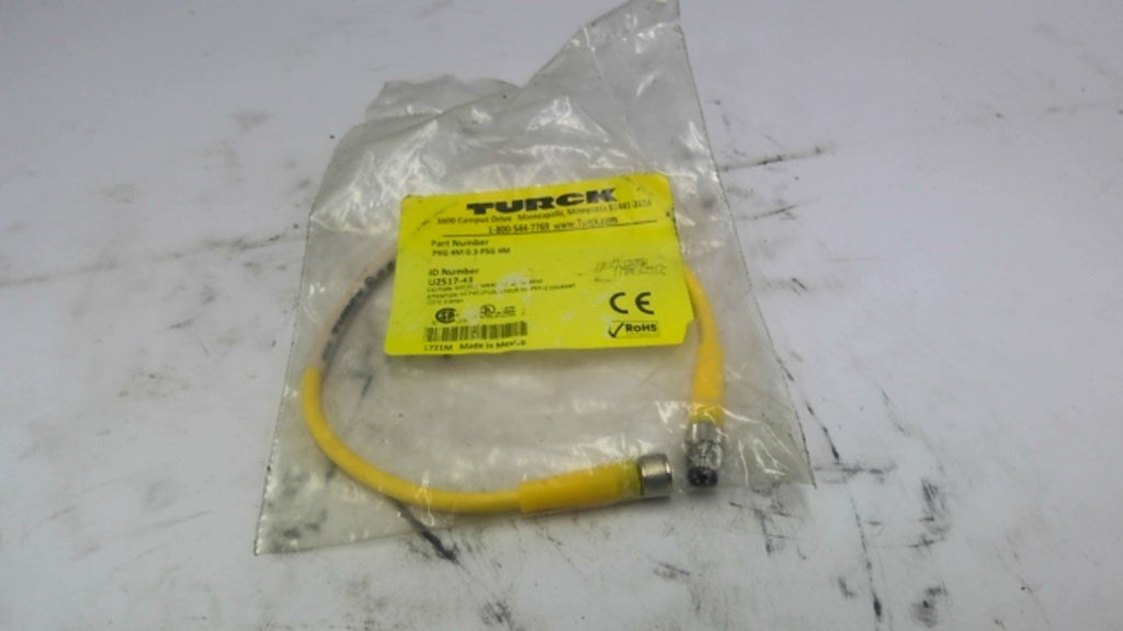 Turck PKG 4M-0.3-PSG 4M Female Industrial Cable