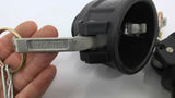 Tough-Tite B150 Polypropylene Camlock Coupling 1 1/2" With Cotter Keys Lot Of 3