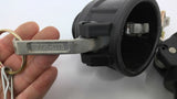 Tough-Tite B150 Polypropylene Camlock Coupling 1 1/2" With Cotter Keys Lot Of 3