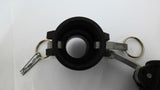 Tough-Tite B150 Polypropylene Camlock Coupling 1 1/2" With Cotter Keys Lot Of 3