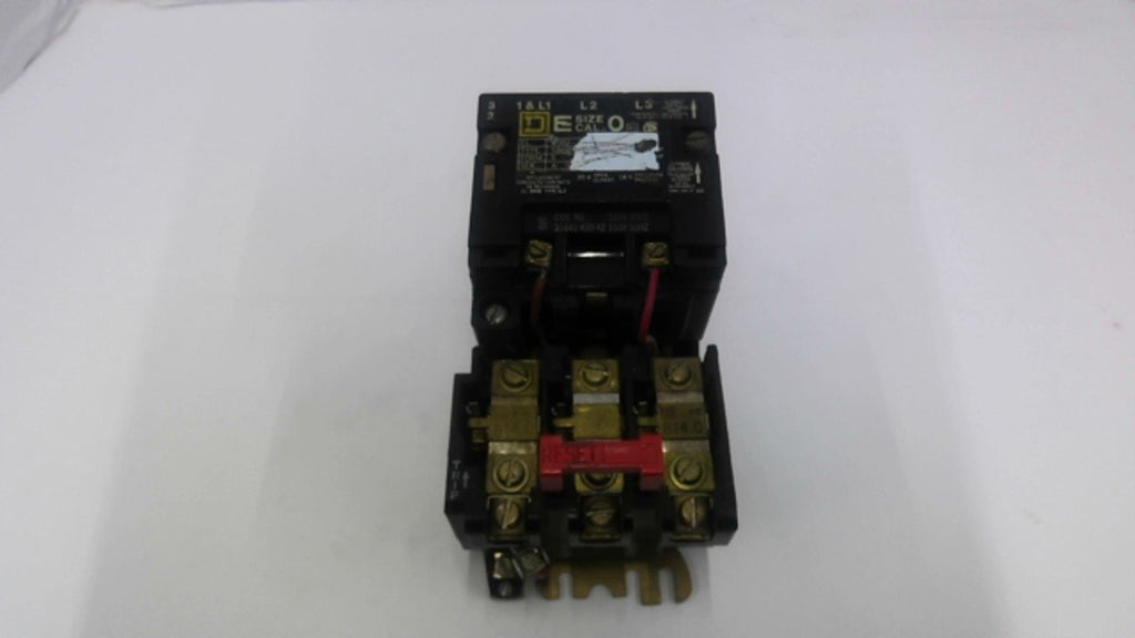 Square D 8502 SB02 Nema Size 0 Magnetic Motor Starter 3 Pole 120 V 60 HZ