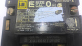 Square D 8502 SB02 Nema Size 0 Magnetic Motor Starter 3 Pole 120 V 60 HZ