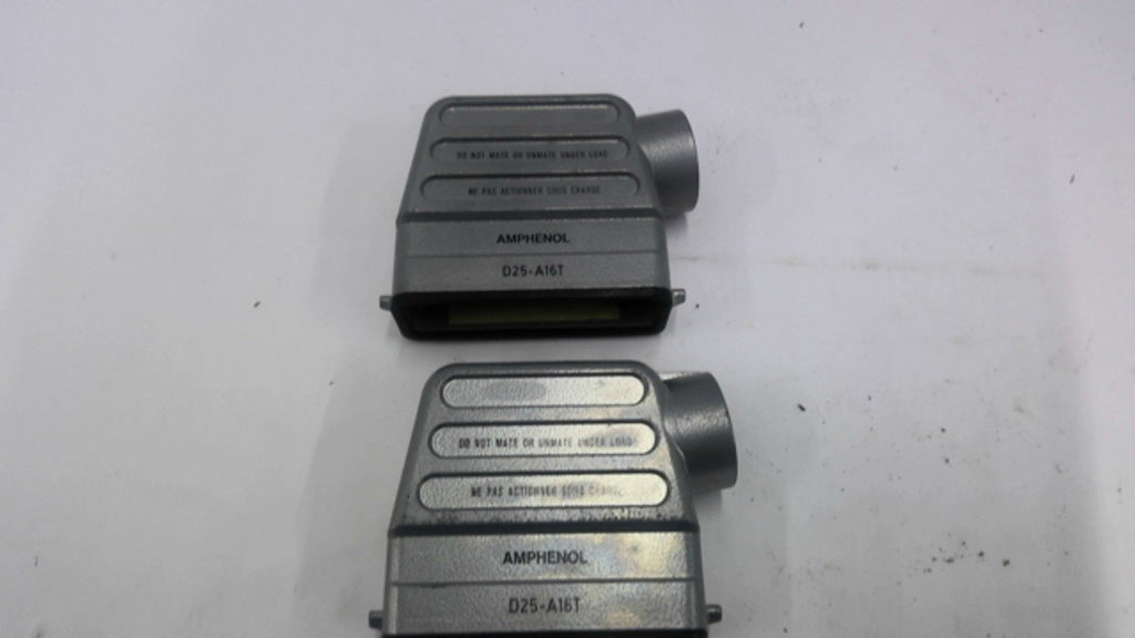 Amphenol D25-A16T Plug Cover Lot Of 2