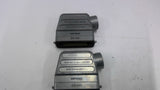 Amphenol D25-A16T Plug Cover Lot Of 2